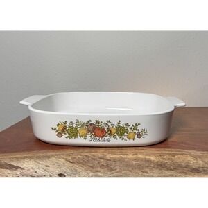 Vintage A-10-B Corning Ware Spice of Life L'Echalote 2.5 L Casserole Dish NO LID